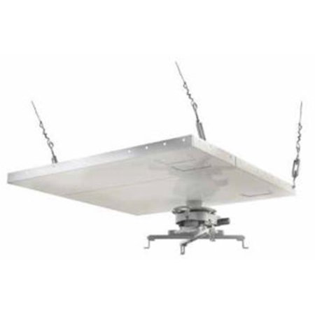 PEERLESS INDUSTRIES Peerless Industries PRGS-455 Lightweight Suspended Ceiling Plywood with PRG Pro Universal Projector Kit White PRGS-455
